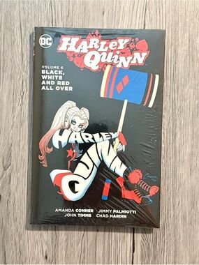 Harley Quinn DC Comics #6 Black, White, And Red All Over - Hard Cover, Sealed